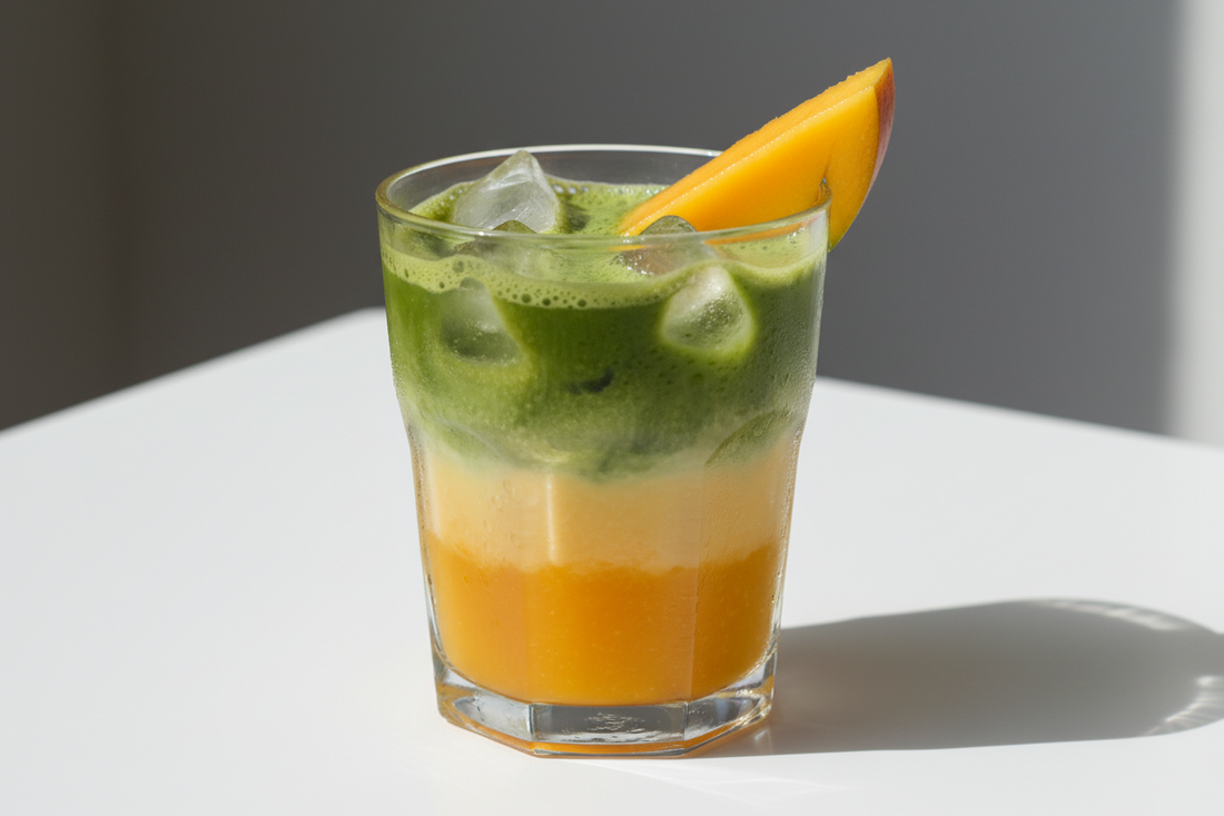 Matcha Mango Drink: A Tropical Harmony of Green and Gold