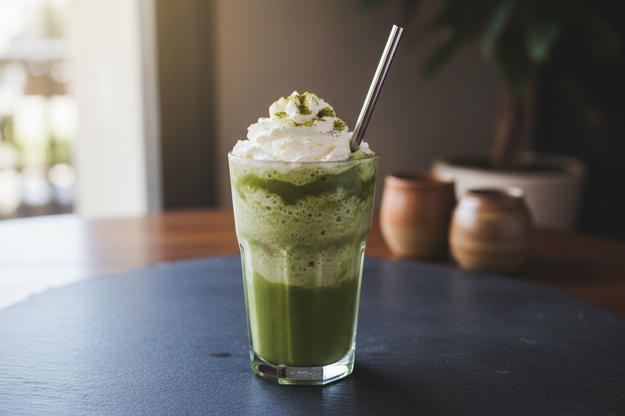 Matcha Frappuccino: Cool Energy, Calm Mind