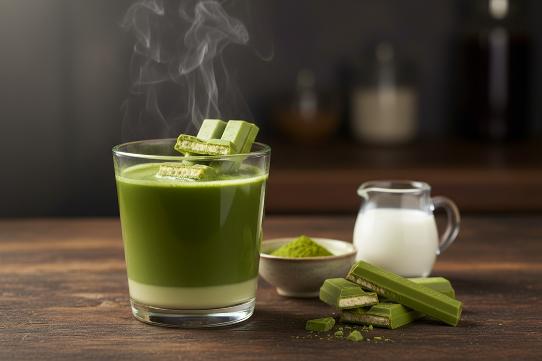 Matcha KitKat Drink Blend: Dessert in a Glass