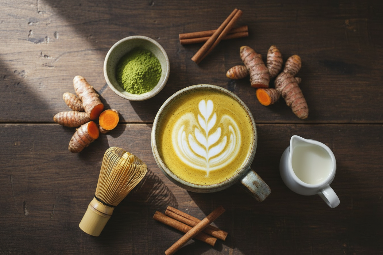 Turmeric Matcha Latte (Golden): The Power of Calm and Glow