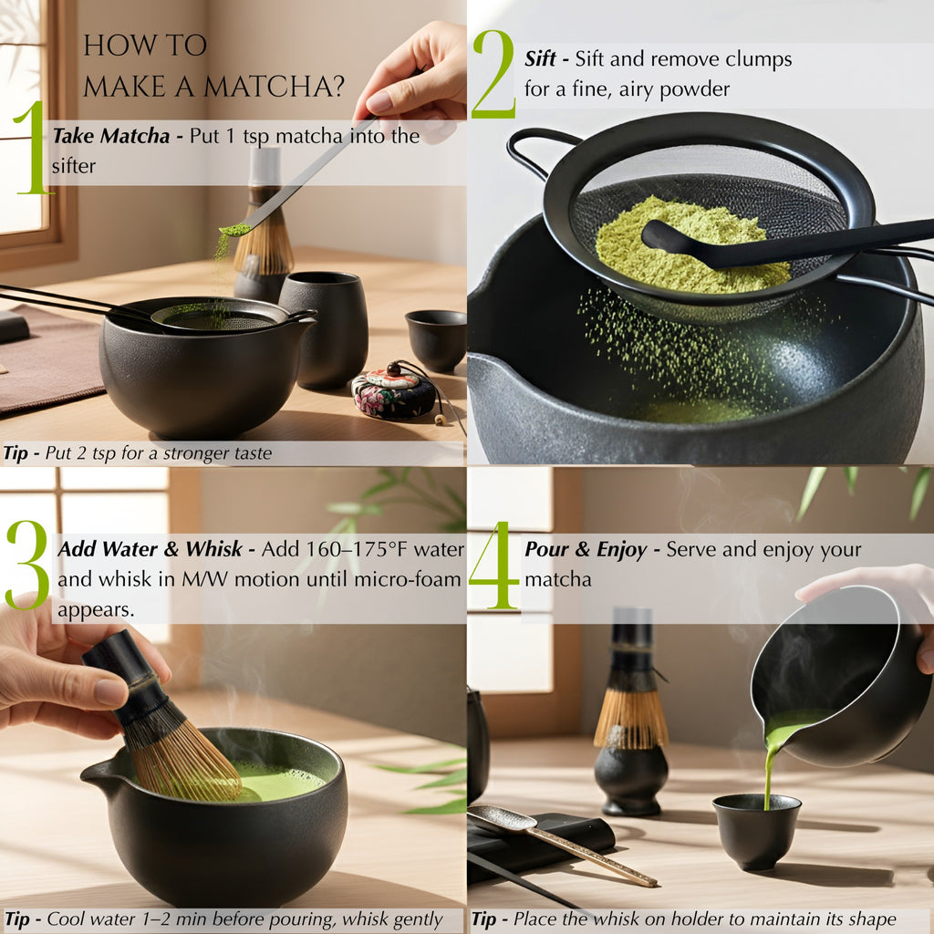 ZENSŌ 10-piece Matcha Ceremony Set (Matcha Whisk Set)