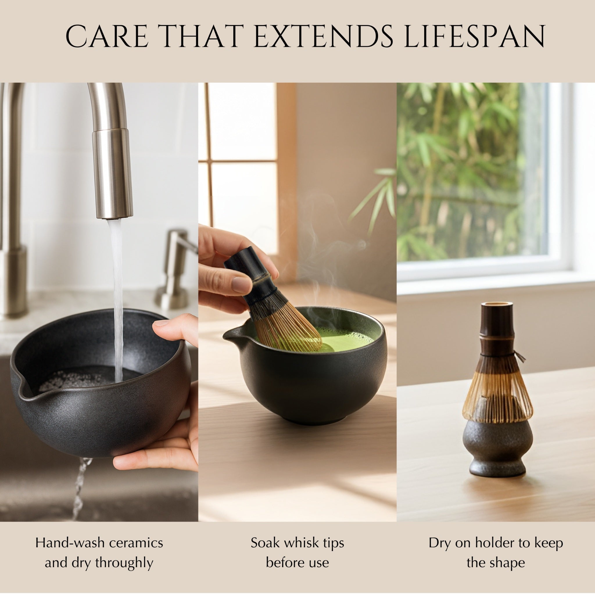 ZENSŌ 8-Piece Matcha Ceremony Set (Matcha Whisk Set)