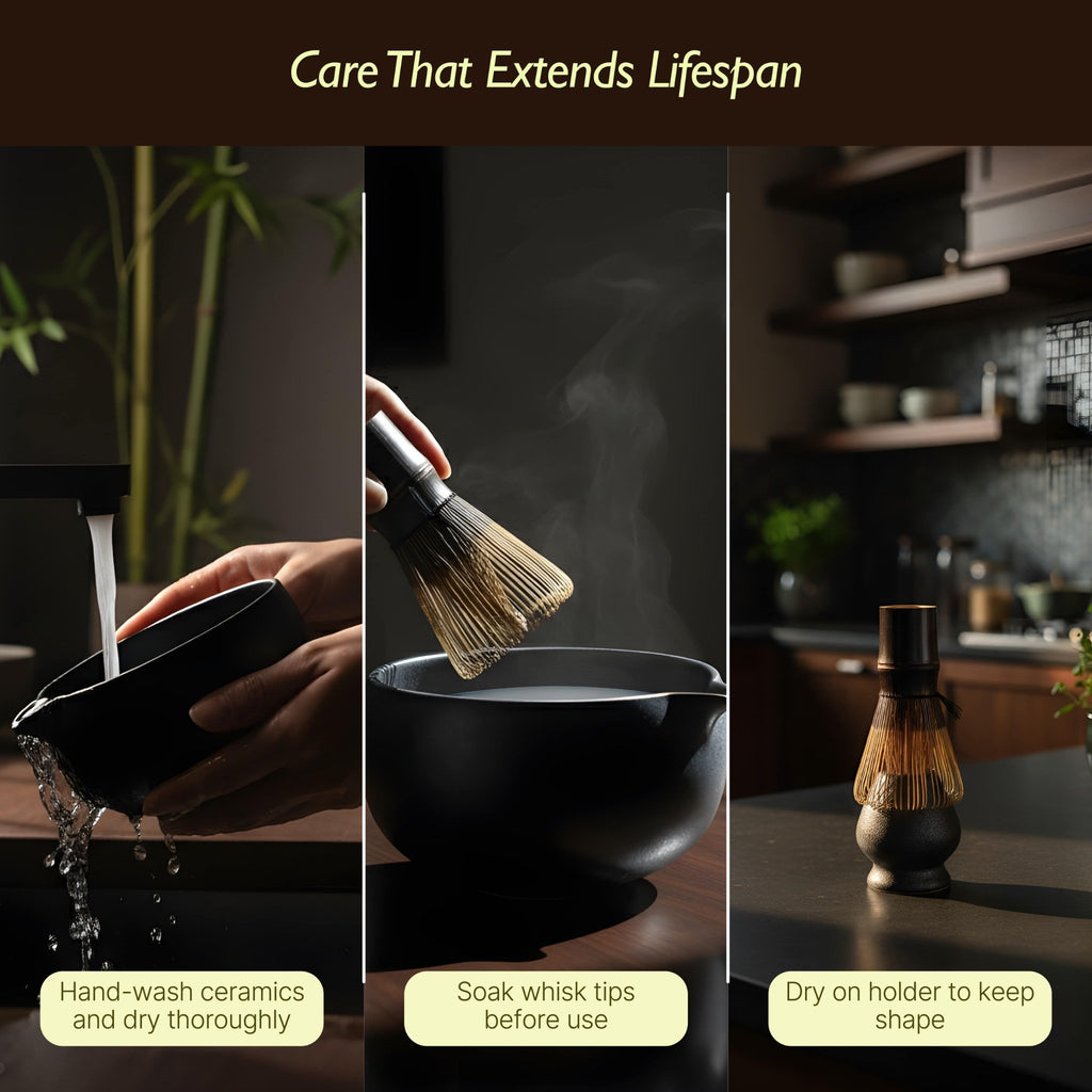 ZENSŌ 8-Piece Matcha Ceremony Set (Matcha Whisk Set)